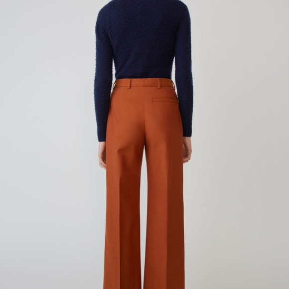 acne wool trousers